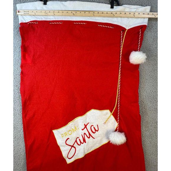 Christmas Santa Sack Set Of 2 Gift Bags Penguin And Santa Note Large Medium - Picture 5 of 12